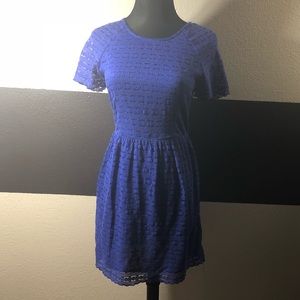 Free People blue lace dress size 2